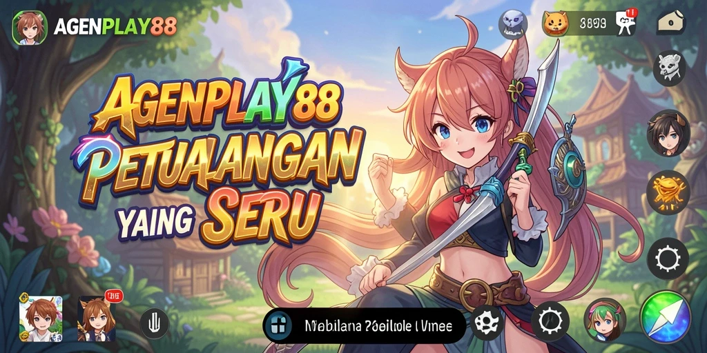 Tampilan gameplay AGENPLAY88 dengan karakter anime yang mengesankan.