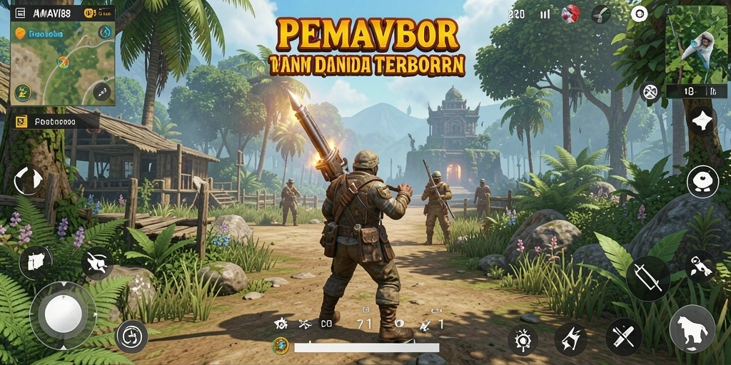 Gameplay seru AMAVI88 dalam dunia terbuka yang luas.
