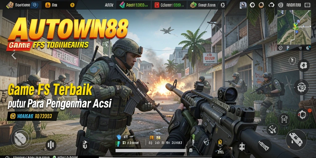 Gameplay seru dengan aksi tembak-menembak intens di AUTOWIN88.