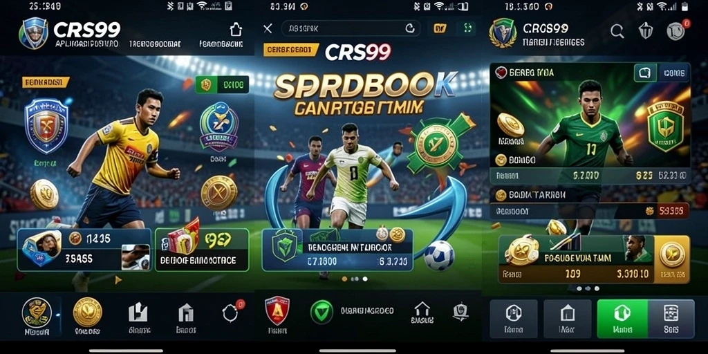Tangkapan layar menunjukkan tampilan gameplay taruhan olahraga di CRS99.