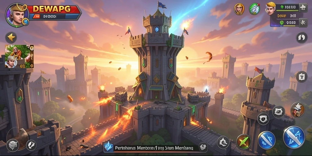Tampilan menarik dari gameplay DEWAPG yang mendebarkan.
