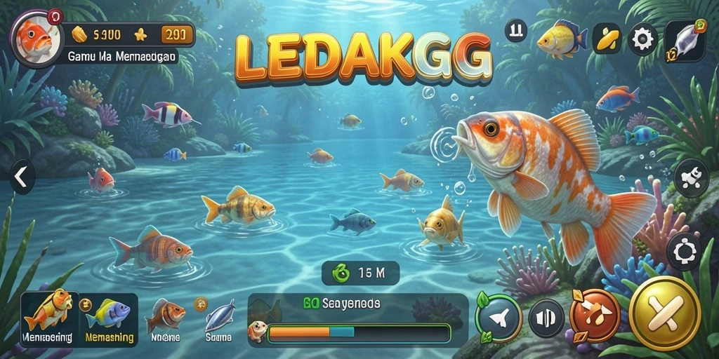 Tangkapan besar dalam gameplay seru LEDAKGG.
