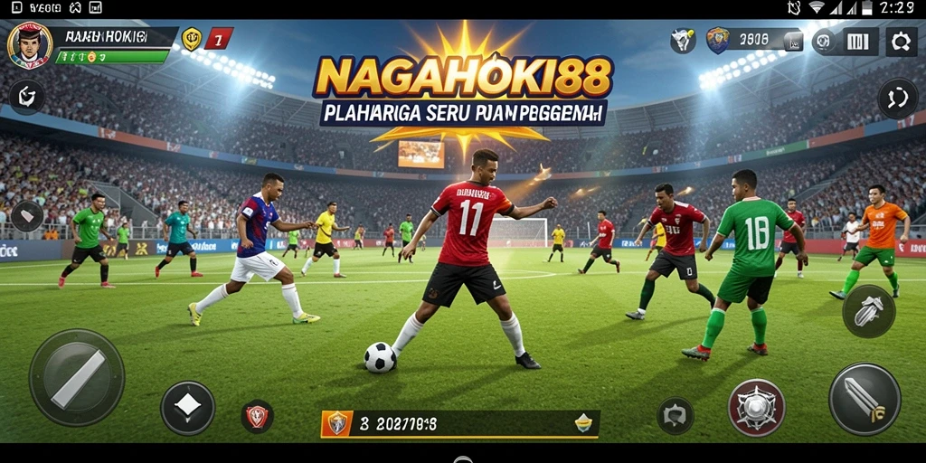 Tampilan gameplay seru di NAGAHOKI88 dengan berbagai mode olahraga.