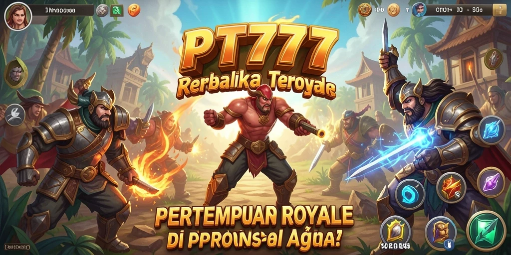 Gameplay mendebarkan dari PT777 dalam pertempuran Battle Royale.