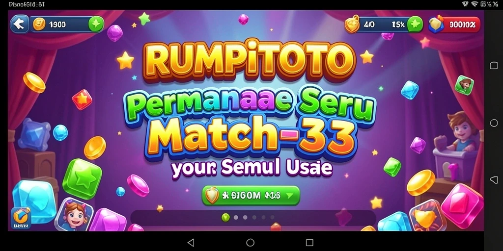 Tampilan gameplay <strong>RUMPITOTO</strong> yang penuh warna dan menantang.