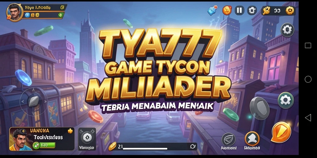 Screenshot gameplay TYA777 menampilkan momen pengelolaan bisnis yang intens.